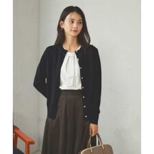 アー・ヴェ・ヴェ(a.v.v)の【洗える】クルーネック美ラクるカーディガン