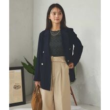 アー・ヴェ・ヴェ(a.v.v)の【マシンウォッシャブル】ダブルブレストジャケット