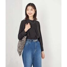 【洗える/セットアップ可】ケープ風ブラウス