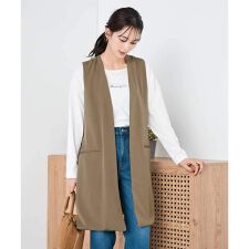 異素材切り替えロングジレ