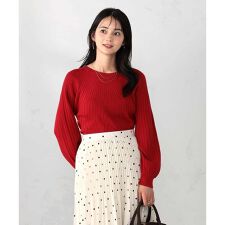 アー・ヴェ・ヴェ(a.v.v)の【洗える/雑誌InRed(宝島社)11月号掲載】求心風モックネックニット