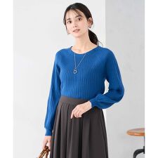 【洗える】求心風モックネックニット【新色追加】