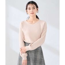 【洗える】求心風モックネックニット【新色追加】