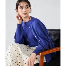 アー・ヴェ・ヴェ(a.v.v)の【洗える】クルーネック美ラクるカーディガン