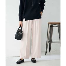 アー・ヴェ・ヴェ(a.v.v)の【イージーケア/洗える/ストレッチ】裏起毛美ラクるイージーワイドパンツ