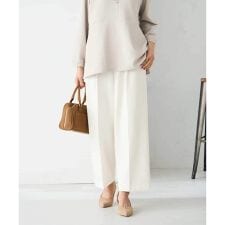 アー・ヴェ・ヴェ(a.v.v)の【イージーケア/洗える/ストレッチ】裏起毛美ラクるスッキリ見えワイドパンツ