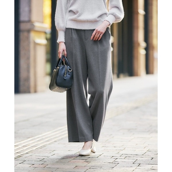 Bibiy グレー ワイドパンツ Bibiy グレー ワイドパンツ