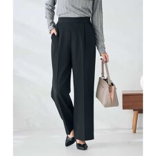 アー・ヴェ・ヴェ(a.v.v)の【イージーケア/洗える/ストレッチ】裏起毛美ラクるスッキリ見えワイドパンツ