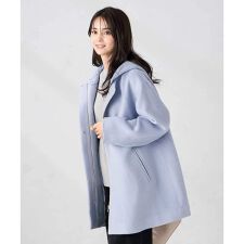 アー・ヴェ・ヴェ(a.v.v)の【２WAY】Aラインフーデッドミドルコート