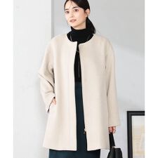 アー・ヴェ・ヴェ(a.v.v)の【２WAY】Aラインフーデッドミドルコート