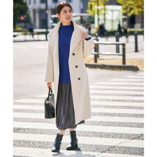 アー・ヴェ・ヴェ(a.v.v)の【2WAY】折り返しラペルロングコート