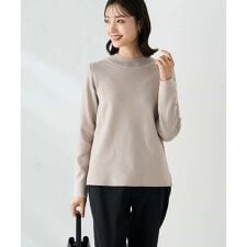 【洗える】プチハイネックニット