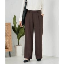 アー・ヴェ・ヴェ(a.v.v)の【洗える/イージーケア/ストレッチ】パウダーツイルワイドストレートパンツ