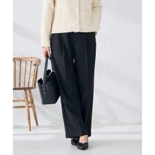 アー・ヴェ・ヴェ(a.v.v)の【洗える/イージーケア/ストレッチ】パウダーツイルワイドストレートパンツ