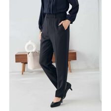 【洗える/イージーケア/ストレッチ】パウダーツイルテーパードパンツ