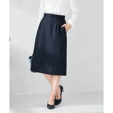 【洗える/イージーケア/ストレッチ】パウダーツイルタイトスカート