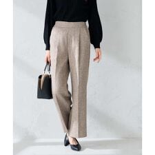 アー・ヴェ・ヴェ(a.v.v)の【マシンウォッシャブル】ツイード調ストレートパンツ