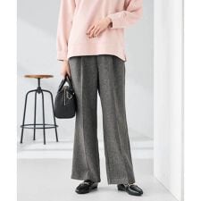 アー・ヴェ・ヴェ(a.v.v)の【マシンウォッシャブル】ツイード調ストレートパンツ