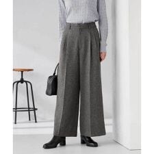 アー・ヴェ・ヴェ(a.v.v)の【マシンウォッシャブル】ツイード調ワイドパンツ