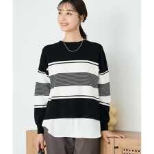 アー・ヴェ・ヴェ(a.v.v)の【2点セット】クロップドニット＆ベーシックブラウス