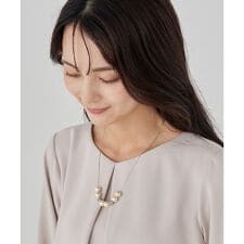 パール調スライドネックレス