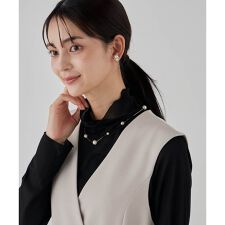 パールポイントロングネックレス