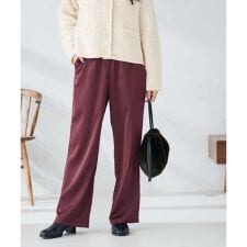 サテンワイドパンツ