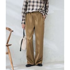 サテンワイドパンツ