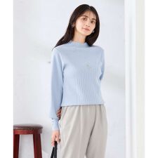 プチハイネック針抜きニット【新色追加】