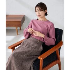 アー・ヴェ・ヴェ(a.v.v)のプリーツスリーブニット