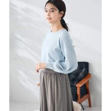 アー・ヴェ・ヴェ(a.v.v)のプリーツスリーブニット