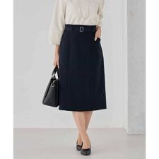 【洗える/ストレッチ/セットアップ対応】ダブルクロスタイトスカート