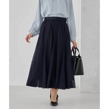 【洗える】チュールマーメイドスカート