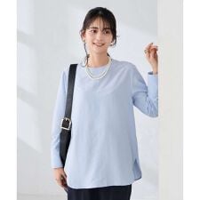 ノーカラーカフスブラウス