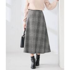 【雑誌InRed(宝島社)1月・2月合併号掲載】チェック柄フレアスカート