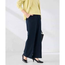 ［支持率NO.1/イージーケア/ストレッチ］スッキリ見えストレートパンツ