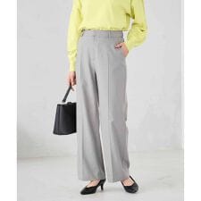 ［支持率NO.1/イージーケア/ストレッチ］スッキリ見えストレートパンツ