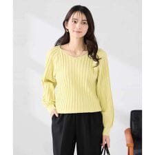 【洗える/UVカット】プリーツライクニット