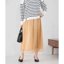 レースプリーツスカート