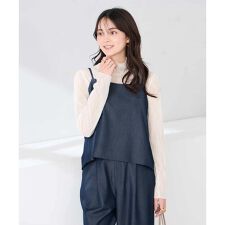 【2WAY/洗える】デニムライクビスチェ