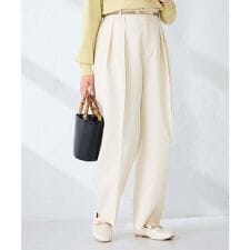 【雑誌InRed(宝島社)4月号掲載/洗える】タックテーパードパンツ