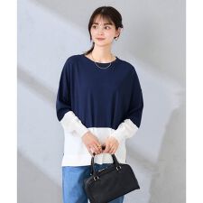 バイカラーニット