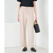 ［支持率NO.1/接触冷感/速乾/UVカット/イージーケア］イージーワイドパンツ