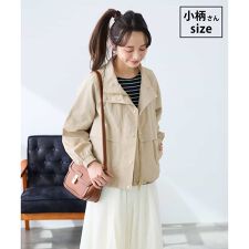 【低身長サイズ】ナイロンワッシャーブルゾン