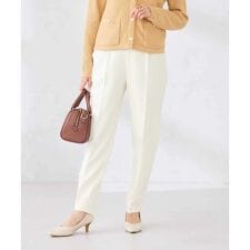 【WEB限定/支持率NO.1/イージーケア/ストレッチ】スッキリ見えテーパードパンツ