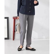 【WEB限定/支持率NO.1/イージーケア/ストレッチ】スッキリ見えテーパードパンツ