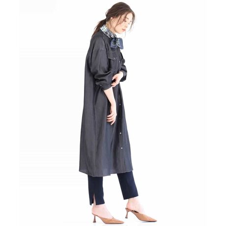 洗える テンセルデニムワンピース Mk ミッシェルクラン Mk Michel Klein Fkeim190 ファッション通販 マルイウェブチャネル