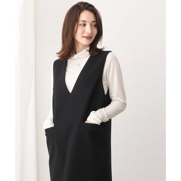 レイヤードスタイルにおすすめ/洗える】シアーハイネックカットソー