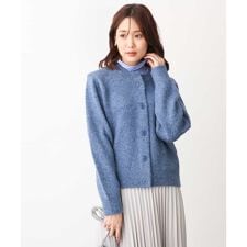 【トレンド/洗える】ラメ入り起毛ニットカーディガン