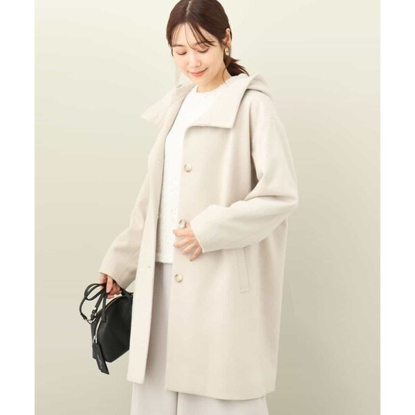 ⭐美品⭐23区　アンゴラ混　ウールコート　40サイズ　ベージュ sankyo shokai ［40%offクーポン!!］毛皮 ミンク コート